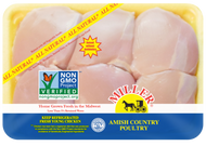 Chicken Thigh Boneless Skinless - CASE PRICE - 6-8/pkg; 12 pkg/case