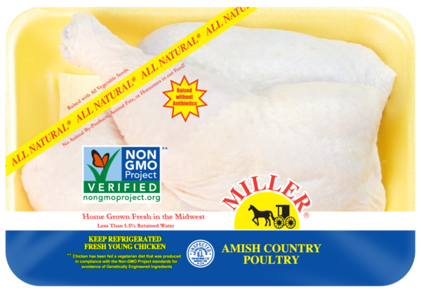 Chicken Leg Whole - CASE PRICE - 4-6/pkg; 9pkg/case